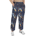 Men's Sweatpants Gothic Dark Blue Butterflies