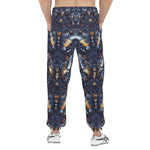 Men's Sweatpants Gothic Dark Blue Butterflies