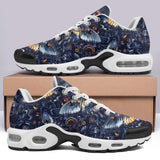 Air Cushion Sneakers Gothic Dark Blue Butterflies