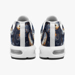 Air Cushion Sneakers Butterflies Dark Navy and Light Bronze