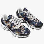 Air Cushion Sneakers Butterflies Dark Navy and Light Bronze