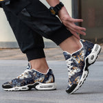 Air Cushion Sneakers Butterflies Dark Navy and Light Bronze