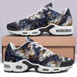 Air Cushion Sneakers Butterflies Dark Navy and Light Bronze