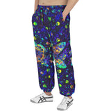 Men's Sweatpants Neon Butterfly and Skulls