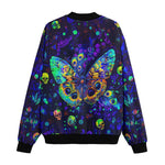 Bomber Jacket Neon Butterfly and Skulls