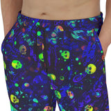 Men's Sweatpants Neon Butterfly and Skulls