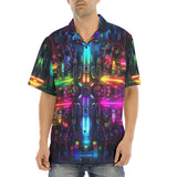 Hawaiian Shirt Neon Light Digital Art