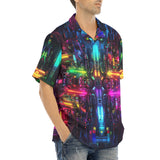 Hawaiian Shirt Neon Light Digital Art