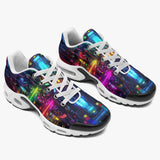 Air Cushion Sneakers Neon Light Digital Art