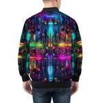 Bomber Jacket Neon Light Digital Art