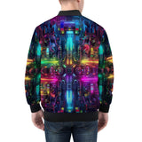 Bomber Jacket Neon Light Digital Art