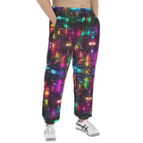 Men's Sweatpants Neon Light Digital Art