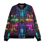 Bomber Jacket Neon Light Digital Art