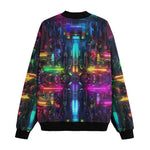 Bomber Jacket Neon Light Digital Art