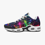 Air Cushion Sneakers Neon Light Digital Art