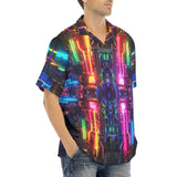 Hawaiian Shirt Neon Light Digital Art