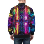 Bomber Jacket Neon Light Digital Art