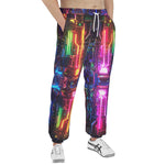 Men's Sweatpants Neon Light Digital Art