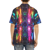 Hawaiian Shirt Neon Light Digital Art