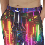 Men's Sweatpants Neon Light Digital Art