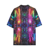 Hawaiian Shirt Neon Light Digital Art