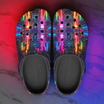 Classic Clogs Neon Light Digital Art