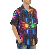 Hawaiian Shirt Neon Light Digital Art
