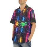 Hawaiian Shirt Neon Light Digital Art