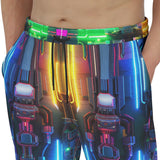 Men's Sweatpants Neon Light Digital Art