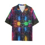 Hawaiian Shirt Neon Light Digital Art