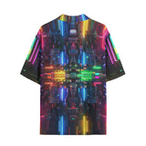 Hawaiian Shirt Neon Light Digital Art