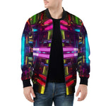 Bomber Jacket Neon Light Digital Art