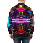 Bomber Jacket Neon Light Digital Art