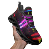 Sports Mesh Sneakers Neon Light Digital Art