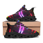 Sports Mesh Sneakers Neon Light Digital Art