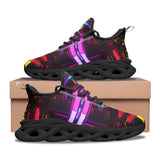 Sports Mesh Sneakers Neon Light Digital Art