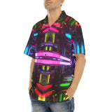 Hawaiian Shirt Neon Light Digital Art