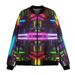 Bomber Jacket Neon Light Digital Art