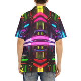 Hawaiian Shirt Neon Light Digital Art