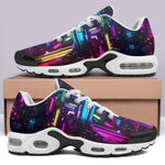 Air Cushion Sneakers Neon Light Digital Art