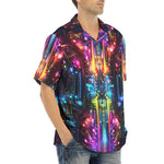 Hawaiian Shirt Neon Light Digital Art