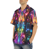 Hawaiian Shirt Neon Light Digital Art