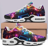 Air Cushion Sneakers Neon Light Digital Art