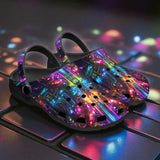 Classic Clogs Neon Light Digital Art