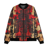 Bomber Jacket Ancient Mayan Artwork