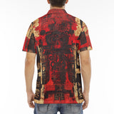 Men's Polo Shirt Ancient Mayan Artwork