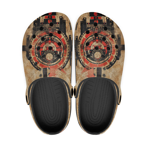 Classic Clogs Ancient Aztec Artwork