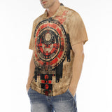 Men's Polo Shirt Ancient Aztec Artwork