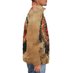 Down-Padded Puffer Jacket Ancient Aztec Artwork