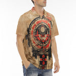 Men's Polo Shirt Ancient Aztec Artwork